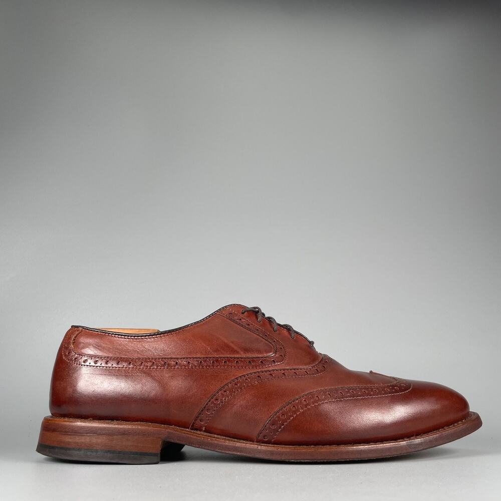 Amputee Right Allen Edmonds Birmingham Mens 10D BrownLeather Wingtip Oxford Shoe